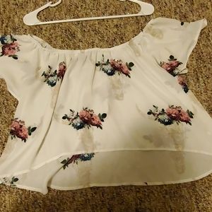 Cow skull crop top